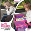 Picture of US kids Car Seat Travel Tray Pink - Carseat Organizer w/Dry Erase Board - Large Tablet & Cup Holder - Waterproof Food & Snack kids Lap Tray Table - Road Trip Activities Toddlers & Big Kids for Years