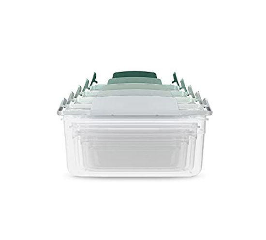 Joseph Joseph Nest Lock Plastic BPA Free Food Storage Container Set with  Lockable Airtight Leakproof Lids, 10-Piece, Multi-Color