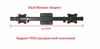 Picture of Mount Plus MP-XMA-12 Single to Double Monitor Adapter | Dual VESA Bracket Adapter | Horizontal Assembly Mount for 2 Monitor Screens up to 27 inche (Double Monitor Adapter)