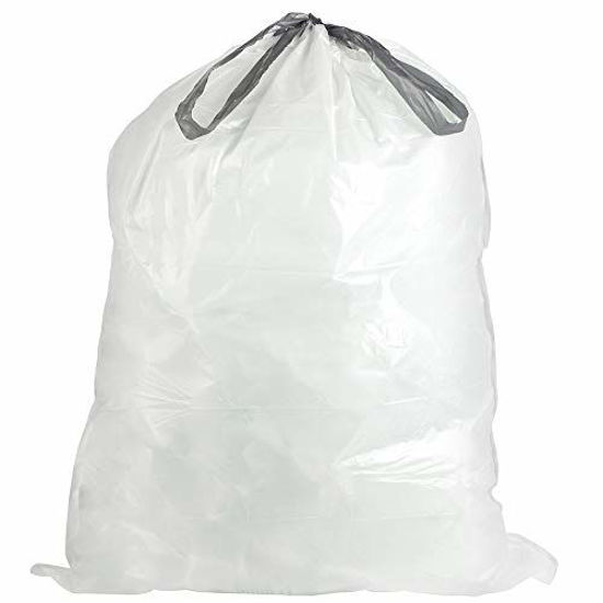 Amazoncom NINESTARS NSTB21 Extra Strong White Trash Bag wDrawstring  Closure 21 Gal 30 count  Health  Household