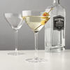 Picture of Viski Angled, Set of 2, Holds 9 oz, Lead-Free Crystal Stemmed Martini, Cocktail Glass