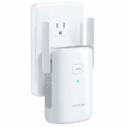 Picture of Victure 1200mbps WiFi Range Extender, 2.4G&5G Dual Band WiFi Repeater, WiFi Booster with Ethernet Port, WPS, Simple Setup, Provide a Stable Network for Online Working