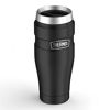 Picture of THERMOS Stainless King Vacuum-Insulated Travel Tumbler, 16 Ounce, Matte Black