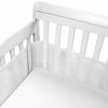 Picture of Parkside Wind Breathable Baby Crib Bumper, 3D Breathable Cotton Mesh Bumper Pad, Baby Anti-Collision Crib Liner (White)