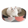 Picture of ComSaf Cat Scratcher Cardboard, Oval Corrugated Scratch Pad, Cat Scratching Lounge Bed, Durable Recycle Board for Furniture Protection, Cat Scratcher Bowl, Cat Kitty Training Toy