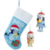 Picture of Kurt Adler Bluey & Bingo Christmas Ornaments and Stocking Set - Great Holiday Gift for Toddlers and Kids