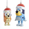 Picture of Kurt Adler Bluey & Bingo Christmas Ornaments and Stocking Set - Great Holiday Gift for Toddlers and Kids