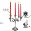 Picture of Viscacha Metal Candle Holders 5 Wicks Black Candle Holders for Candlesticks Taper Candles10.6 inch Tall Candelabra, for 1/2-1 inch Pillar Candles Diameter Each,Candle Stand Decoration