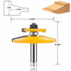 Picture of LEATBUY 1/2 Inch Shank Router Bit, Round Over Raised Panel Cabinet Door Ogee Rail and Stile Router Bits, Woodworking Wood Cutter, Wood Carbide Groove Tongue Milling Tool(B-5)