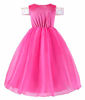 Picture of Ohlover Princess Costume Birthday Party Pageants Fancy Dress for Girls (8 Years, Rose with Accessories)