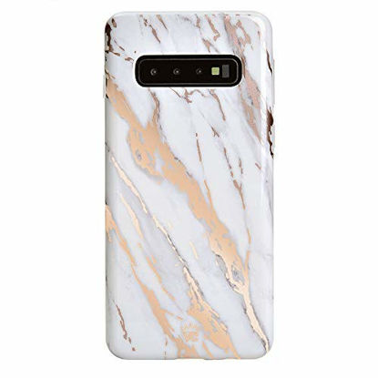 Picture of Velvet Caviar Compatible with Samsung Galaxy S10 Plus Case - Cute Protective Phone Cases for Girls Women (White Marble Rose Gold 2.0)