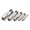 Picture of XtremeAmazing Set of 5 HSS NPT Pipe Tap Set 1/8, 1/4, 3/8, 1/2 and 3/4 Inch