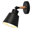 Picture of Wall Light fixtures Nordic Wall Sconce Lamps Macaron Edison Copper lamp Holder Aisle Lights Corridor Lamp Bedside Reading Light E27(Color : Black)