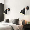 Picture of Wall Light fixtures Nordic Wall Sconce Lamps Macaron Edison Copper lamp Holder Aisle Lights Corridor Lamp Bedside Reading Light E27(Color : Black)