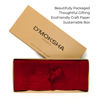 Picture of D'Moksha Homes 100% Pure Linen Hemstitch Table Runner for Christmas - 14 x 108 Inch Divine Red, Natural Fabric European Flax, Handcrafted Dresser Scarf with Mitered Corners, Great Gift Choice