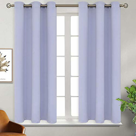 Picture of BGment Blackout Curtains for Bedroom - Grommet Thermal Insulated Room Darkening Curtains for Living Room, Set of 2 Panels (38 x 45 Inch, Lavander)