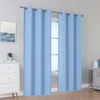 Picture of Sky Blue Blackout Curtains for Living Room 84 Inch Length Grommet Drapes Solid Room Darkening Bedroom Curtains Thermal Insulated 42 W x 84 L Inch Set of 2 Panels Cerulean