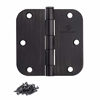 Picture of Door Hinges Oil Rubbed Bronze Hinges 3.5 in 5/8" Radius Corners Black Hinge Interior Hinge Hardware 12 Pack