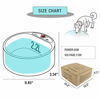 Picture of PETLESO Heated Pet Bowl, Dog Heating Bowl Outdoor Winter Dog Water Bowl with Anti-bite Wire, 1/2 Gallons 35W Dog Heated Bowl