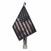 Picture of Motorcycle Flagpole Mount and Pirate Safety Premium Double Sided Flag Foldable 90 Degree Flagpole Holder Bracket Fit for 1/2'' Round Tubular Luggage Rack Harley Touring Spring Honda Goldwing etc.