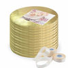 Picture of Cake Drums Round 10 Inches - (Gold, 12-Pack) - Sturdy 1/2 Inch Thick - Professional Smooth Straight Edges - Free Satin Cake Ribbon