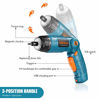 Picture of TACKLIFE Cordless Screwdriver, 3.6V Rechargeable Electric Screwdriver, Front&Rear Light, 3 Position Handle, 2000mAh Li-ion, 31pcs Screwdriver Bits, 6 Torque Setting, 1 N.m to 4 N.m -SDH13DCB