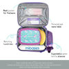 Picture of mibasies Kids Insulated Lunch Box for Girls Rainbow Toddler Bag (Purple Rainbow 1)