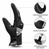 Picture of INBIKE Breathable Mesh Motorcycle Gloves Touchscreen with TPR Palm Pad Hard Knuckles Black White Large