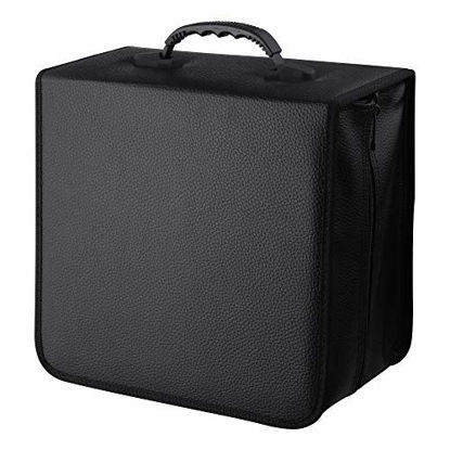 Picture of 400 Capacity CD/DVD Storage Case Holder,Media Storage, Binder by CCidea (400-Black)