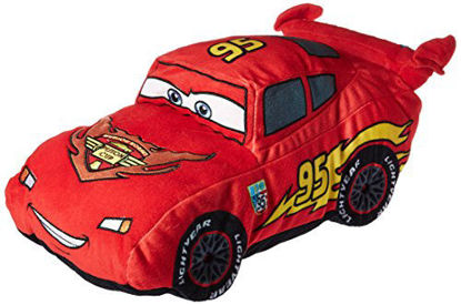 Picture of Disney Pixar Cars Plush Stuffed Lightning Mcqueen Red Pillow Buddy - Kids Super Soft Polyester Microfiber, 19 inch (Official Disney Pixar Product)