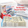 Picture of Spacesaver Premium Vacuum Storage Bags. 80% More Storage! Hand-Pump for Travel! Double-Zip Seal and Triple Seal Turbo-Valve for Max Space Saving! (Medium 10 Pack)