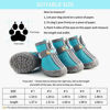 Picture of Hcpet Dog Boots Paw Protector, Anti-Slip Breathable Dog Shoes for Small Medium Dogs with Reflective Straps, Waterproof Puppy Booties 4Pcs