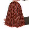 Leeven 7 Packs Copper Red Passion Twist Hair 12 Inch Water Wave