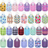 Picture of Duufin 60 Pieces Hand Sanitizer Holders Empty Travel Bottles Set Including 30 Pieces Reusable Clear Bottles and 30 Pieces Hand Sanitizer Keychain Holders for Backpack and Purse (Assorted Patterns)