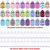 Picture of Duufin 60 Pieces Hand Sanitizer Holders Empty Travel Bottles Set Including 30 Pieces Reusable Clear Bottles and 30 Pieces Hand Sanitizer Keychain Holders for Backpack and Purse (Assorted Patterns)