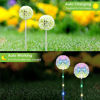 Picture of Solar Lights Outdoor Decorative, BONLION 4 Pack Solar Dandelion Garden Lights with Colorful String Lights, Upgraded Waterproof Solar Decoration for Garden, Patio, Yard, Landscape Decor