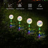 Picture of Solar Lights Outdoor Decorative, BONLION 4 Pack Solar Dandelion Garden Lights with Colorful String Lights, Upgraded Waterproof Solar Decoration for Garden, Patio, Yard, Landscape Decor