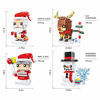 Picture of Christmas Building Sets,799pcs Contain Christmas Snowman/Reindeer/Santa Claus Box Blocks Bricks Set Toys for Kids Ages 6+ Creative Treasure Box Prizes (Christmas Building Sets)