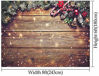 Picture of Allenjoy 8X6ft Christmas Fabric Photography Backdrop Snowflake Gold Glitter Xmas Wood Wall Rustic Barn Vintage Wooden Floor Background for Kids Portrait Photo Studio Booth Photographer Props