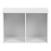 Picture of IRIS USA Small Spaces Wood, Bookshelf Storage Shelf, Bookcase, 2-Tier, White