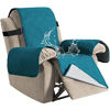 Picture of H.VERSAILTEX 100% Waterproof Quilted Recliner Chair Cover Recliner Cover Recliner Slipcover for Living Room, Secure with Elastic Strap and Non Slip Puppy Paw Silicone Backing (Standard, Dark Teal)