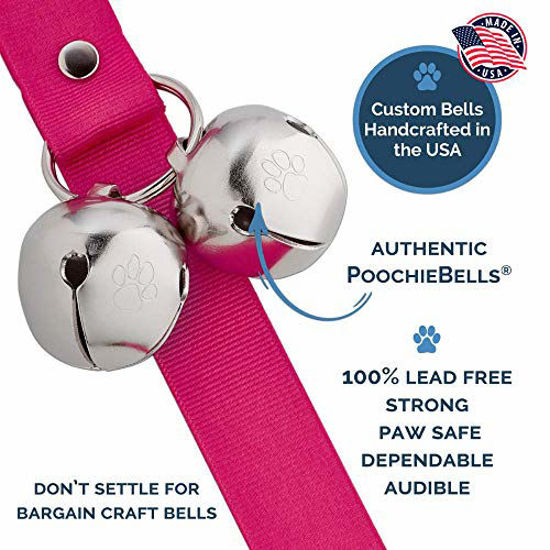 Picture of PoochieBells The Original Doggie Doorbell, Puppy Potty Training Bells, Hot Pink