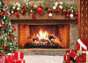 Picture of CYLYH 8x6ft Christmas Photography Backdrop Christmas Fireplace Theme Backdrop Christmas Party Decorations Birthday Party Kids Portrait Photo Studio Booth Props