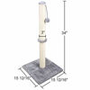 Picture of Dimaka 34" Tall Ultimate Cat Scratching Post, Claw Scratcher with Sisal Rope and Covered with Soft Smooth Plush, Vertical Scratch [Full Stretch], Modern Stable Design for Cats(Grey V2)