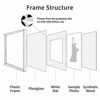 Picture of ENJOYBASICS 16x20 Picture Frame White Poster Frame,Display Pictures 11x14 with Mat or 16x20 Without Mat,Wall Gallery Photo Frames,2 Pack