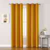 Picture of ChrisDowa Grommet Room Darkening Curtains for Bedroom and Living Room - 2 Panels Set Thermal Insulated Blackout Curtains (Mustard Yellow, 42 x 84 Inch)