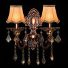 Picture of Fuloon Modern European Style Clip On Droplight Wall Lamp Candle Chandelier Lamp Shade 6 pcs Set (Coffee)