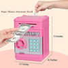 Picture of SHOMOTE Kids Stuff Piggy Bank, Auto Scroll Paper Money ATM, Electronic Real Coin Bank with Safe Password Lock, Plastic Large Saving Box, Gifts Toys for 3 4 5 6 7 8 9 10 Years Old Boys Girls (Pink)