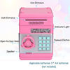 Picture of SHOMOTE Kids Stuff Piggy Bank, Auto Scroll Paper Money ATM, Electronic Real Coin Bank with Safe Password Lock, Plastic Large Saving Box, Gifts Toys for 3 4 5 6 7 8 9 10 Years Old Boys Girls (Pink)