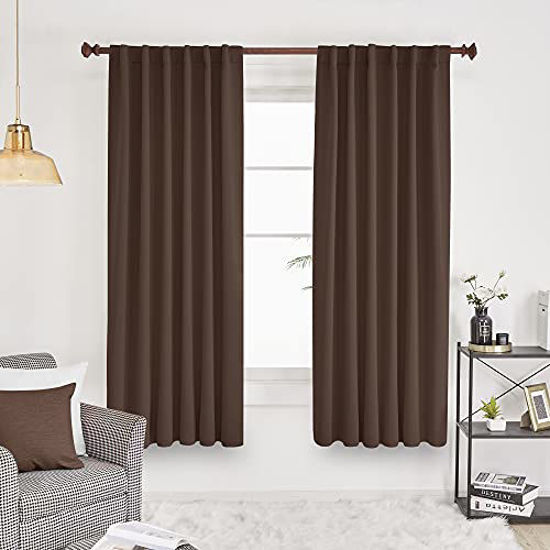 GetUSCart- Deconovo Room Darkening Curtains - Back Tab and Rod